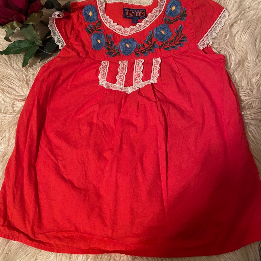 Tracy Feith Smock Cap Sleeve Top